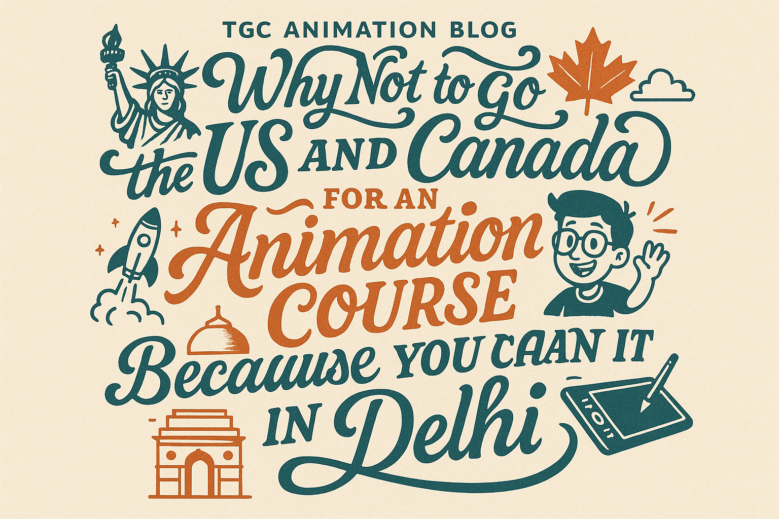 Why not to go to US and Canada for an Animation Course? Because you can do it in Delhi
